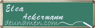 Elea Ackermann Visitenkarte